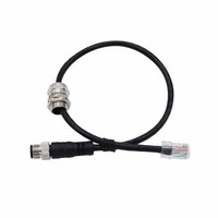 Câble Ethernet Profinet M12 à code D, 4 broches, RJ45, assemblage haute flexibilité, faisceau de câbles double blindage pour caméra industrielle