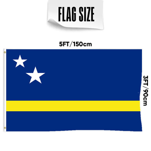 Venta al por mayor 3x5ft banderas de Curazao 68D/100D poliéster Personalizar todas las naciones envío rápido Proveedor confiable entrega rápida - Product Image 3