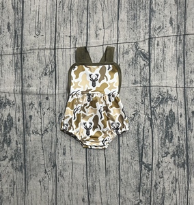 SR3924 rts Mono sin mangas para bebé niña con estampado de camuflaje de ciervo, al por mayor - Product Image 6