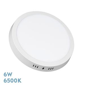 Downlight LED 6W 6500K blanco, 540 lm, dimensiones 2.8x12x12 cm, ideal para iluminación interior y espacios comerciales. - Product Image 1