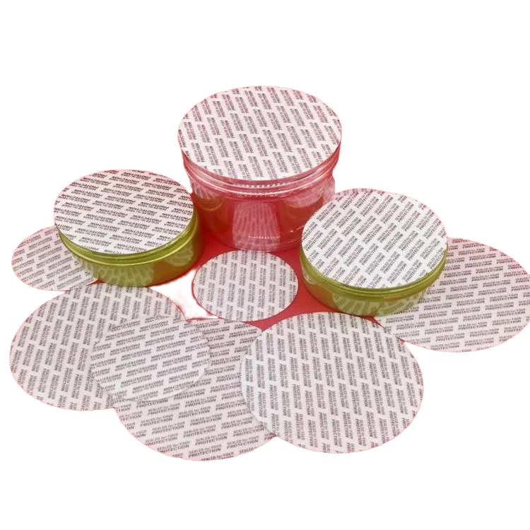 Self Adhesive Pressure Sensitive Bottle Cap Safety Tamper Seals Sealing Inserts Activated Pressure Foam Gasket