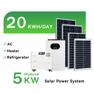 ระบบพลังงานแสงอาทิตย์สำหรับบ้านและอุตสาหกรรมเชิงพาณิชย์ 5KW-30KW แบบออฟกริด พร้อมแบตเตอรี่ลิเธียมไอออน 20KWH และคอนโทรลเลอร์ MPPT สำหรับขาย - Product Image 1