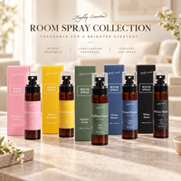 Bouteille en plastique ambrée de 100 ml avec étiquette privée personnalisée, vaporisateur d'ambiance, parfum d'intérieur longue durée, désodorisant pour hôtel et salon