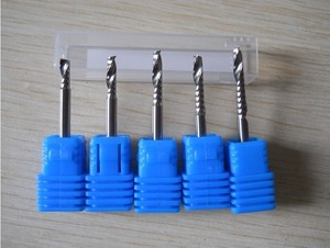 Fraise en spirale CNC à une dent en carbure pour gravure de précision 3.175mm 4mm 6mm 8mm 10mm 12mm - Product Image 3