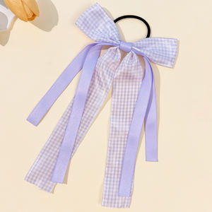 Banda de pelo lateral para chica de <span class=keywords><strong>Instagram</strong></span> japonesa Lazo de pelo a cuadros simple y versátil en estilo escolar - Product Image 6