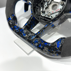 Volante Deportivo de Fibra de Carbono y Cuero para Automóvil, Compatible con R8 MK7 MK8 MK6 MK5 MK4 Polo GTI <span class=keywords><strong>GTD</strong></span> GTE <span class=keywords><strong>Golf</strong></span> R <span class=keywords><strong>Golf</strong></span> 7 <span class=keywords><strong>Golf</strong></span> <span class=keywords><strong>8</strong></span> - Product Image 5