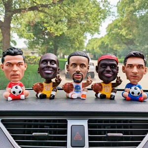 Poupée à bascule de voiture en PVC, figurines de sportifs de basketball (<span class=keywords><strong>James</strong></span>, Kobe, Curry, Irving, <span class=keywords><strong>Ronaldo</strong></span>), accessoires pour fans - Product Image 2