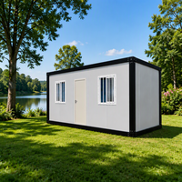 Maison conteneur préfabriquée démontable en kit, modulaire et respirante, pour ferme, appartement, atelier, bureau portable et logement