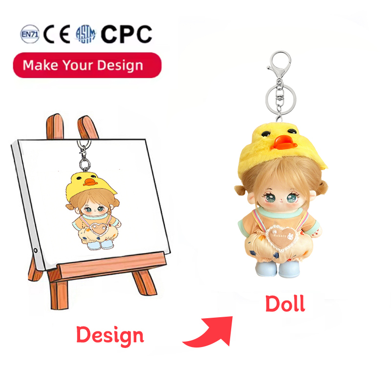 Custom High quality Plush Keychains Custom