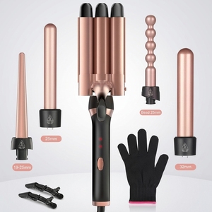 Fer à boucler professionnel pour salon de beauté, chauffage PTC, écran LED, 0,75-1 pouce, multi-tension, pour usage commercial - Product Image 1
