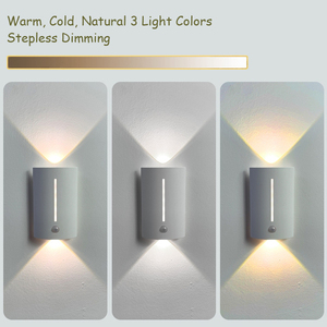 Hiện đại chiếu sáng trong nhà lên xuống có thể sạc lại tường đèn treo tường 3 màu thay đổi độ sáng 5V USB tủ bếp không dây dẫn cảm biến chuyển động ánh sáng - Product Image 3