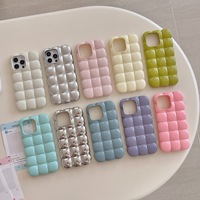 Ins Macaron oeuf bouffée TPU Protection souple antichoc accessoires de téléphone portable couvre étui pour iPhone 11 12 13 14 15 16 Pro Max