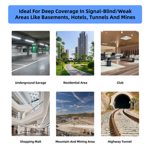 Antena de Estación Base Industrial de 2W 33dBm, 3 Bandas 4G/3G/5G, Cobertura de 2000-10000m para Sótanos, Aldeas, Estacionamientos, Apartamentos - Product Image 6