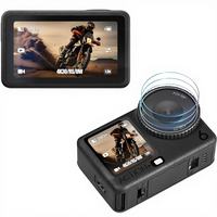 Protection d'écran en verre trempé DJI Osmo Action Gen 1-6, anti-statique, anti-choc, 2.5D, utilisation pour caméra, sans bulles, haute transparence, 9H