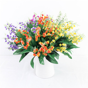 Fleurs artificielles Tainen Lily Of The Valley 35cm blanches en plastique, accessoires de mariage, décorations pour la maison - Product Image 2