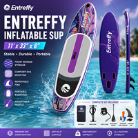 Planche de SUP gonflable tout-en-un ENTROFFY OEM avec logo personnalisé, technologie Drop Stitch, pour la vente au détail de marques