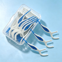 Brosses interdentaires 2-en-1 avec cure-dents intégrés et double fonction pour le nettoyage des dents