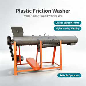 Laveuse à friction pour bouteilles PET, machine de lavage et de recyclage de plastique résistant à l'usure, capacité 2000 kg/h - Product Image 1