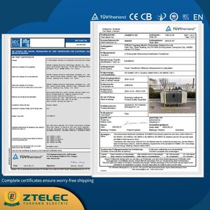 Transformador <span class=keywords><strong>de</strong></span> Distribución Trifásico Sumergido en Aceite 50-2500kVA 10kV 11kV 33kV Baja Pérdida IEC 60076 - Product Image 3