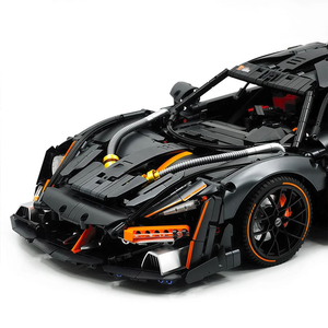 MOC Tecnico 1:8 Lussuosa Supercar Personalizzata GULY 10646, Modello di Blocchi da Costruzione, <span class=keywords><strong>Puzzle</strong></span> di Assemblaggio Fai-da-Te, Giocattoli, Regali di Natale - Product Image 3