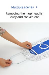 Hotel grande Area pulizia 360 ° ecologico lavabile mocio 40cm <span class=keywords><strong>60cm</strong></span> 90cm 110cm - Product Image 6