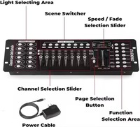 Console de contrôle d'éclairage de scène Shiyi Mini Operator DMX192/DMX512 500W 110V AA à piles, pour intérieur/extérieur