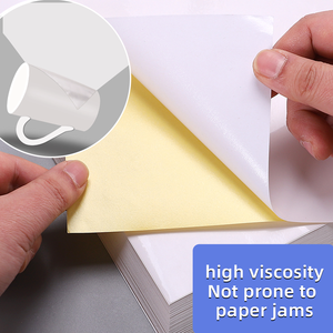 عرض مميز ورق بملصق غير لامع ذاتي اللصق مقاوم للماء فارغ A4 لون كامل قابل لطباعة "x 11" - Product Image 5