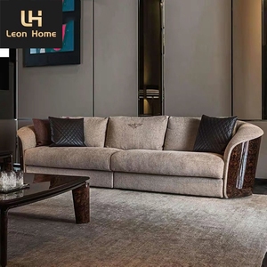 Divani <span class=keywords><strong>di</strong></span> Ultima Generazione <span class=keywords><strong>per</strong></span> Soggiorno, <span class=keywords><strong>Arredamento</strong></span> <span class=keywords><strong>di</strong></span> <span class=keywords><strong>Lusso</strong></span>, Divano Angolare in Tessuto Nabuk e Pelle - Product Image 4