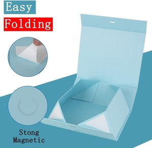 <span class=keywords><strong>Caja</strong></span> <span class=keywords><strong>de</strong></span> Regalo Azul Grande con Cinta, <span class=keywords><strong>Caja</strong></span> <span class=keywords><strong>de</strong></span> Regalo Grande con Tapa, Cierre Magnético, Rectangular, Plegable, <span class=keywords><strong>Caja</strong></span> <span class=keywords><strong>de</strong></span> Lujo <span class=keywords><strong>para</strong></span> Regalos <span class=keywords><strong>de</strong></span> Boda - Product Image 4
