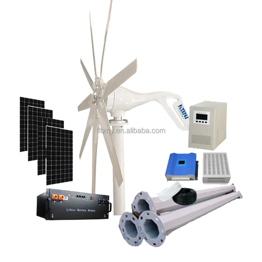 Competitive price 1KW small wind generators price wind energy generator 600w vertical helix wind turbine