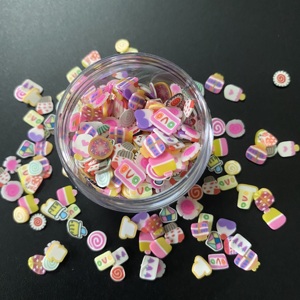 Paillettes de noël pour animaux de compagnie, vente en gros, tranches d'argile polymère, arc-en-ciel, gros mélange de paillettes - Product Image 3