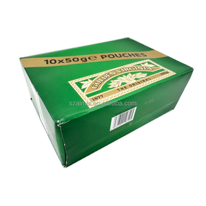 Pochette de tabac vide à rouler à la main à feuilles mobiles Standard britannique 25g/30g/50g Ambre GV Sacs refermables en mylar d'herbes Nouvelle <span class=keywords><strong>version</strong></span> 2024 - Product Image 2