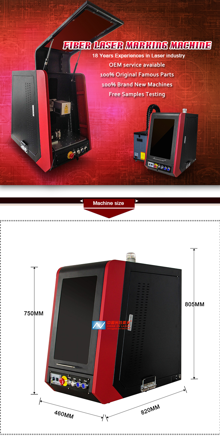 Fiber laser machine 100W 100watt jewelry engraver name necklace cutter gold silver rings engraving machines