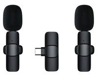 Microphone cravate sans fil professionnel K9 pour iPhone, idéal pour l'enregistrement vidéo, les interviews et les podcasts