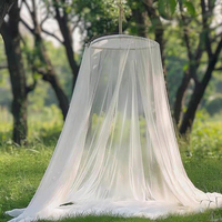 Filets de lit à baldaquin pliables en polyester portable moustiquaire pliée la plus populaire pour le camping à la maison pour l'extérieur et la chambre à coucher pour l'été