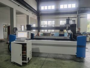 Découpeuse de <span class=keywords><strong>jet</strong></span> d'eau de commande numérique par ordinateur avec la trémie pour la coupe en plastique de tuile de pierre en métal - Product Image 3