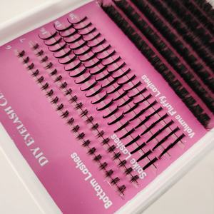 थोक स्पाइक क्लस्टर, नीचे व्यक्तिगत मिश्रण सीडी कर्ल प्राकृतिक पलक fox <span class=keywords><strong>mink</strong></span> diy lash क्लस्टर किट कस्टम लोगो - Product Image 3