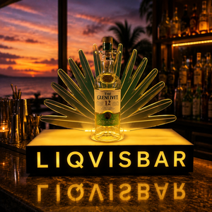 LiqVis Portabottiglie LED Creativo ed Ecologico in Plastica, <span class=keywords><strong>Design</strong></span> Moderno ed Elegante <span class=keywords><strong>VIP</strong></span> per Esposizione Decorativa in Club, Lounge ed Eventi - Product Image 2