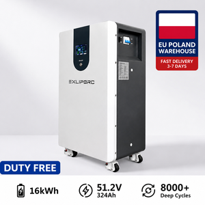 EXLIPORC 16kWh Floor <b>Standing</b> Battery 51.2V 324Ah 8000 <b>Cycles</b> Home Power Wall Storage System EU Poland Stock Mobile - Product Image 1