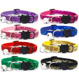 Fabricante al por mayor suave ajustable de <span class=keywords><strong>Nylon</strong></span> de alta calidad de lujo de perro personalizado Collar para perro con Bell Collar de perro - Product Image 6