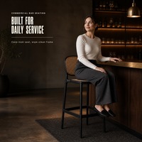 Chaises de bar en plastique durables, légères et écologiques, de style moderne et contemporain, à pieds hauts, pour usage commercial, vente en gros