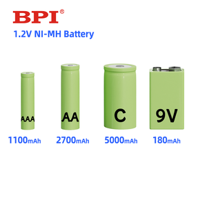 BPI supermercado <span class=keywords><strong>tienda</strong></span> en línea al por mayor recargable 1,2 v 1,5 V 9V AAA AA 9V C D Ni-Mh batería níquel Metal hidruro celda - Product Image 1