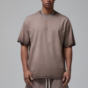 Peso pesado 100% algodón logotipo personalizado diseño de gran tamaño en blanco liso Casual lavado ácido Vintage Streetwear ropa para hombres camisetas - Product Image 6