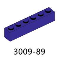 MOOXI 100g/Sac N°3009 Briques en plastique 1 X 6 Tube inférieur Blocs de construction Figurines Modèle Compatible Grandes Marques Jouets Unisexe pour Enfants