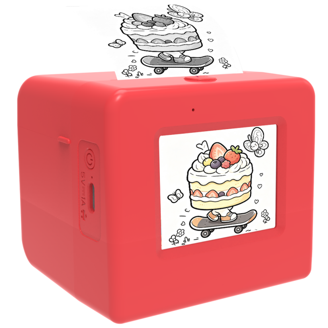 AI Mini Camera Printer AI Photo Printer with Voice Control Thermal Printing WiFi Instant Photo Maker for Kids Portable