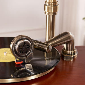 Tourne-disque vintage rétro avec Bluetooth, <span class=keywords><strong>d</strong></span>écoration de salon, ancien lecteur de disques, système audio Hi-Fi créatif - Product Image 4