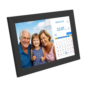 10.1" Digital Picture Frame with Touchscreen, Digital Photo Frame IPS Screen, Display <b>Calendar</b> Videos Photos Slideshow Non-WiFi - Product Image 2