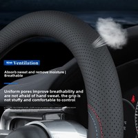 Untuk Mazda 2 3 5 6 CX-4 CX-5 CX-7 CX-8 CX-50 MX5 Miata RX-7 RX-8 Axela Atenza Sarung Setir Sporty 4-Spoke Serat Karbon