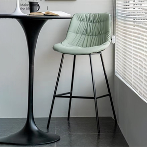 Nouveau design tabouret en cuir PU rembourré <span class=keywords><strong>chaise</strong></span> <span class=keywords><strong>haute</strong></span> pour table <span class=keywords><strong>de</strong></span> bar <span class=keywords><strong>de</strong></span> <span class=keywords><strong>cuisine</strong></span> <span class=keywords><strong>chaise</strong></span> <span class=keywords><strong>de</strong></span> bar moderne en métal - Product Image 2
