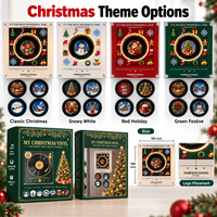 Lecteur de musique CD NFC de Noël en gros avec disques vinyles magnétiques, coffret cadeau souvenir pour les fêtes, mariages, anniversaires, ensemble de souvenirs